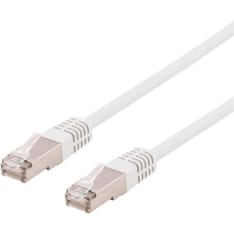 Deltaco SFTP-6 valkoinen S/FTP Cat6 verkkokaapeli
