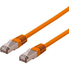 Deltaco SFTP-6 oranssi S/FTP Cat6 verkkokaapeli