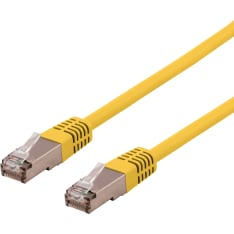 Deltaco STP-6 U/FTP Cat6a yellow network cable