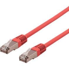 Deltaco STP-6 U/FTP Cat6a red network cable