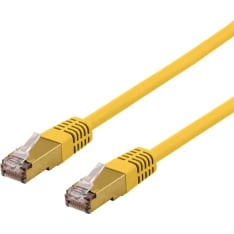 Deltaco SFTP-6 yellow S/FTP Cat6a network cable