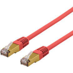 Deltaco SFTP-6 punainen S/FTP Cat6a verkkokaapeli