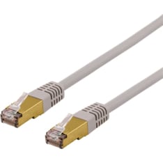 Deltaco SFTP-6 harmaa S/FTP Cat6a verkkokaapeli
