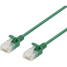 Deltaco Slim U/UTP Cat6a thin 0.5m RJ45 network cable