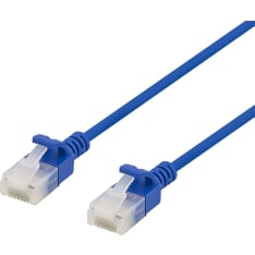 Deltaco Slim U/UTP Cat6a ohut 1,0m RJ45 verkkokaapeli