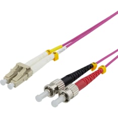 Deltaco LC-ST 50/125 OM4 duplex multimode kuitukaapeli