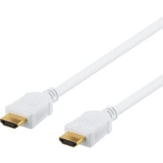 Deltaco valkoinen High-Speed HDMI with Ethernet kaapeli