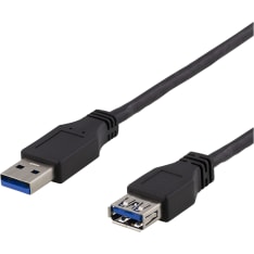 Deltaco USB 3.1 Gen 1 jatkokaapeli