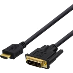Deltaco HDMI-DVI kaapeli