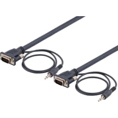 Deltaco RGB-9 VGA-kaapeli ääniliittimillä