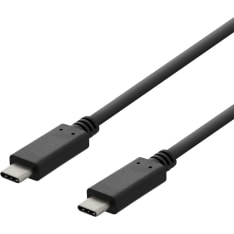 Deltaco musta 480 Mbps USB-C kaapeli