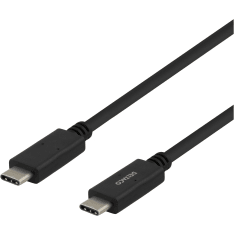 Deltaco musta 480 Mbps USB-C kaapeli