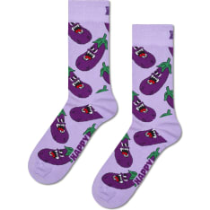 Happy Socks Angry Eggplant women's socks