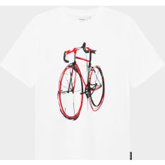 DEDICATED T-shirt Stockholm Red Strokes Bike