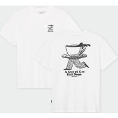 Dedicated t-shirt Stockholm Coffee Runner White