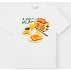 Dedicated t-shirt Stockholm Breakfast All Day White