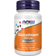 Now Foods Glutationi Glutathione 250mg 60 kaps. ravintolisä