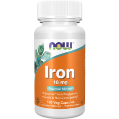 Now Foods Iron 18 mg - 120 Veg Capsules