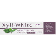 Now Foods XyliWhite Neem & Tea Tree 181 g hammastahna lapsille