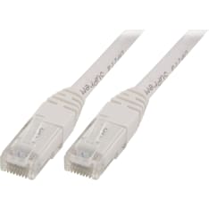 Deltaco white U/UTP Cat5e network cable