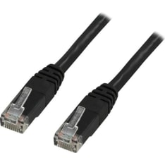 Deltaco black U/UTP Cat5e network cable