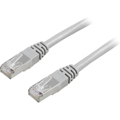 Deltaco gray F/UTP Cat5e shielded network cable
