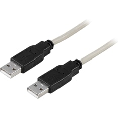 Deltaco USB 2.0 uros-uros kaapeli