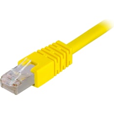 Deltaco STP-6 F/UTP Cat6 keltainen verkkokaapeli