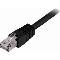 Deltaco STP-6 F/UTP Cat6 musta verkkokaapeli