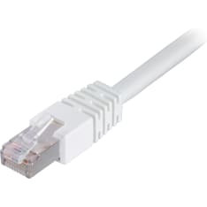 Deltaco STP-6 F/UTP Cat6 valkoinen verkkokaapeli