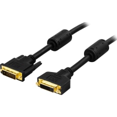 Deltaco DVI-602A 2 m DVI-D jatkokaapeli