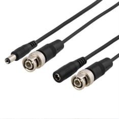 Deltaco MM-8 coaxial cable with BNC and power