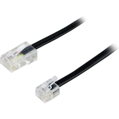 Deltaco modulaarikaapeli 8P4C(RJ45) > 6P4C(RJ11) 1m musta