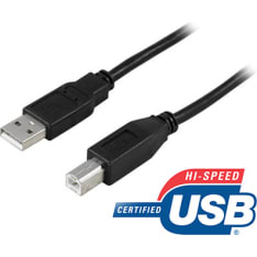 Deltaco USB-A - USB-B kaapeli