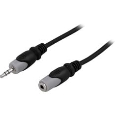Deltaco 3.5 mm uros-naaras äänikaapeli