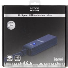 Deltaco Prime USB2-EX5M 5m aktiivinen USB 2.0 jatkokaapeli