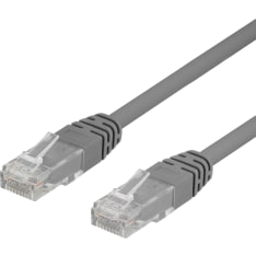Deltaco TP-6 U/UTP Cat6 harmaa verkkokaapeli