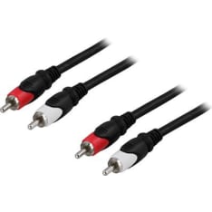 Deltaco 2xRCA male to 2xRCA male audio cable