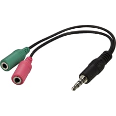 Deltaco AD-8 3.5mm headphone splitter