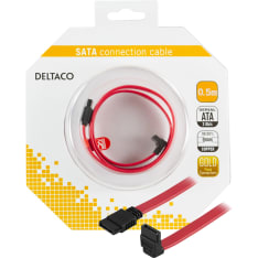 Deltaco SATA-05A-K 50 cm SATA-kaapeli