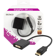 Deltaco DP-DVI14-K DisplayPort to DVI-D Single Link adapter