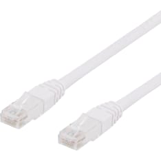 Deltaco TP-6 U/UTP Cat6 white network cable