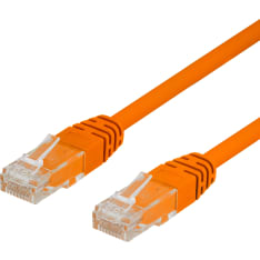 Deltaco TP-6 U/UTP Cat6 oranssi verkkokaapeli
