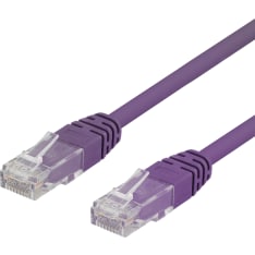 Deltaco TP-6 U/UTP Cat6 violetti verkkokaapeli