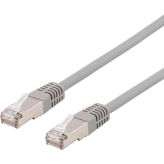 Deltaco STP-6 U/FTP Cat6a harmaa verkkokaapeli