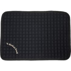 Back on Track Black Quilted Dog Bed