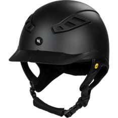 Back on Track Lynx II smooth black riding helmet