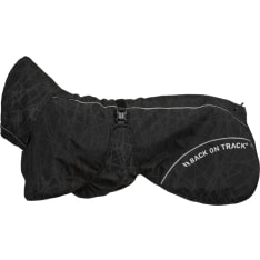 Back on Track BAY black dog raincoat