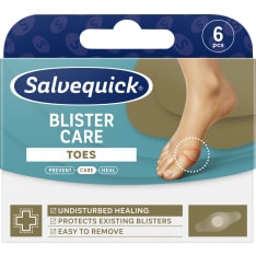 Salvequick Blister Care Toes 6kpl rakkolaastari