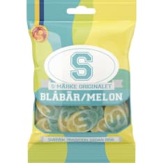 Candy People S-Märke Blueberry Melon 80 g candy bag